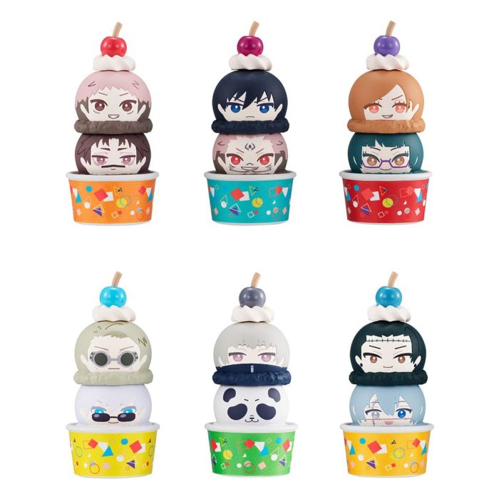 Jujutsu Kaisen Tsumichen Stack up & Change Trading Figure 6-Pack 8 cm (with gift)  
