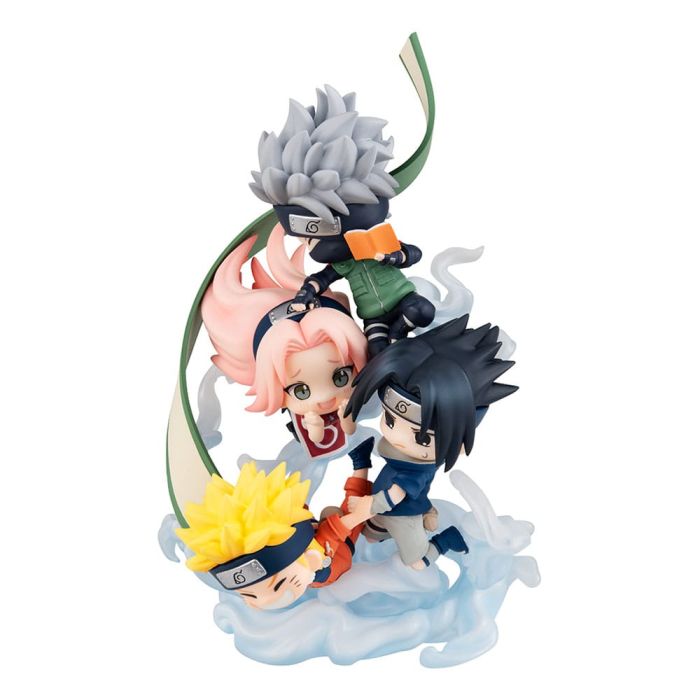 Naruto Shippuden FigUnity PVC Mini Statue Gather here, Team 7 13 cm (with gift)       