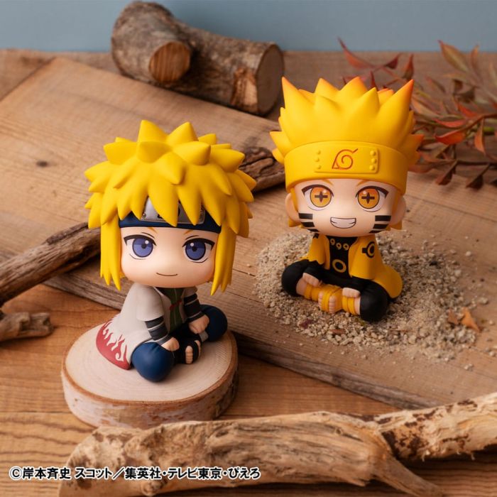Naruto Shippuden Look Up PVC Statue Naruto Uzumaki Six Paths Sage Mode & Minato Namikaze 11 cm (with gift) 