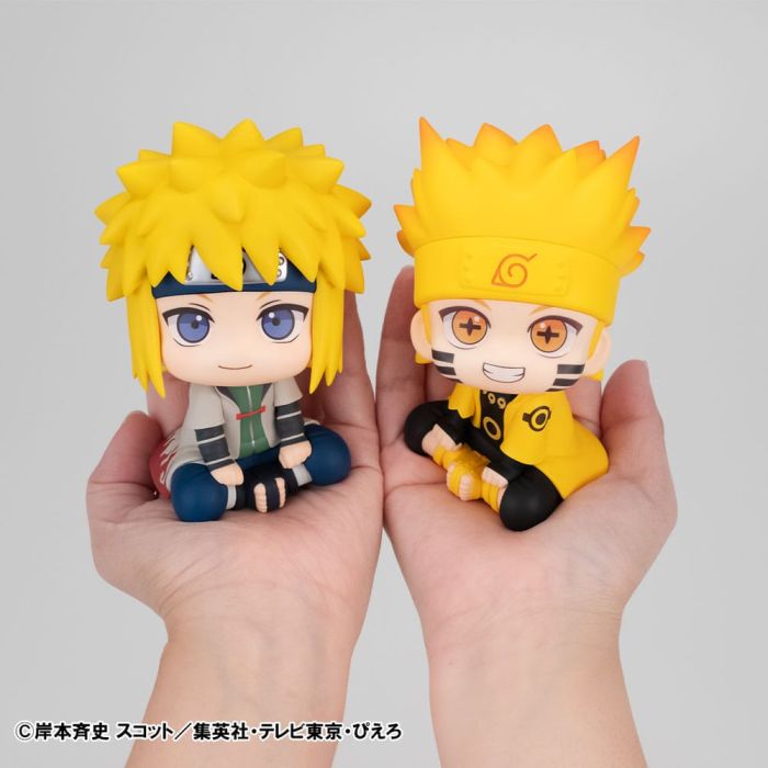 Naruto Shippuden Look Up PVC Statue Naruto Uzumaki Six Paths Sage Mode & Minato Namikaze 11 cm (with gift) 