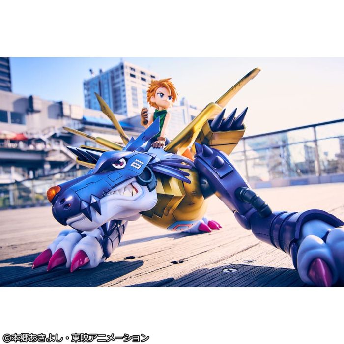Digimon Adventure Precious G.E.M. Series PVC Statue Metal Garurumon & Ishida Yamato 30 cm