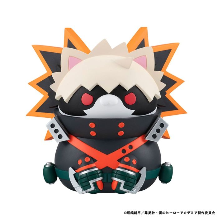 My Hero Academia Mega Cat Project Nyanto! The Big Heroaca Cats Series Trading Figure 3-Pack Izuku Midoriya & Katsuki Bakugo & Shoto Todoroki 12 cm