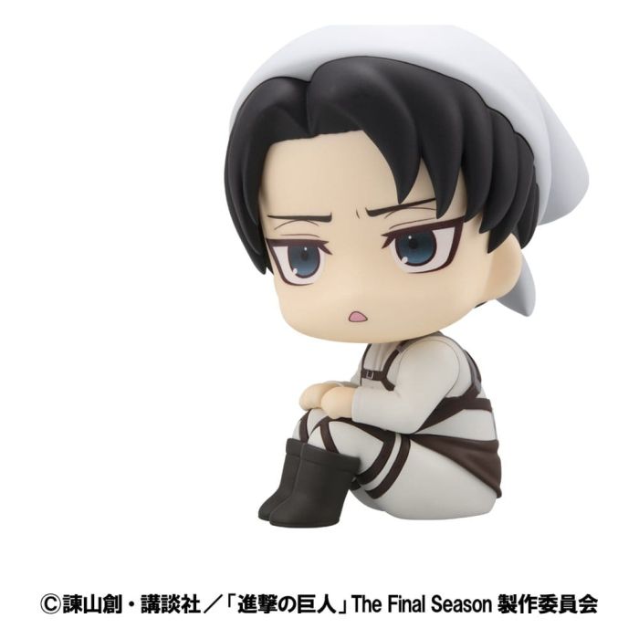 Attack on Titan Look Up PVC Statues Levi Cleaning up Ver. & Mikasa Ackerman (with gift) 11 cm           