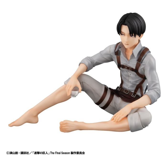 Attack on Titan G.E.M. Series PVC Figures 2-Pack Eren Yeager & Squad Captain Levi Palm Size
