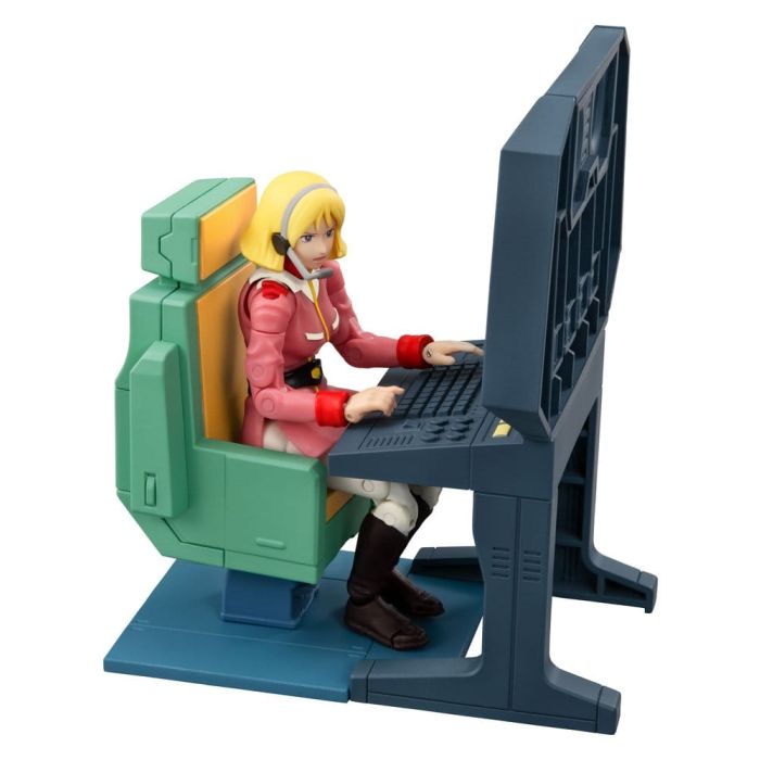 Mobile Suit Gundam G.M.G. Collection EX Diorama White Base Bridge Radio Operator Desk Set 10 cm (with gift)