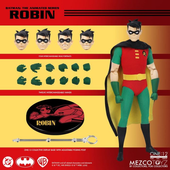 Batman: The Animated Series One:12 Collective Action Figure 1/12 Robin 17 cm