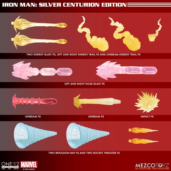 Marvel Action Figure 1/12 Iron Man (Silver Centurion Edition) 16 cm