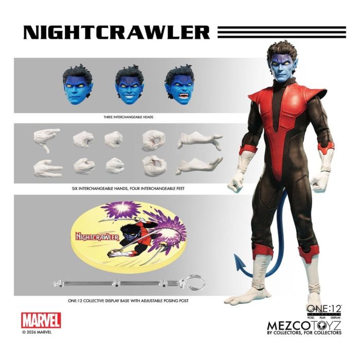 Marvel X-Men One:12 Collective Action Figure 1/12 Nightcrawler 16 cm