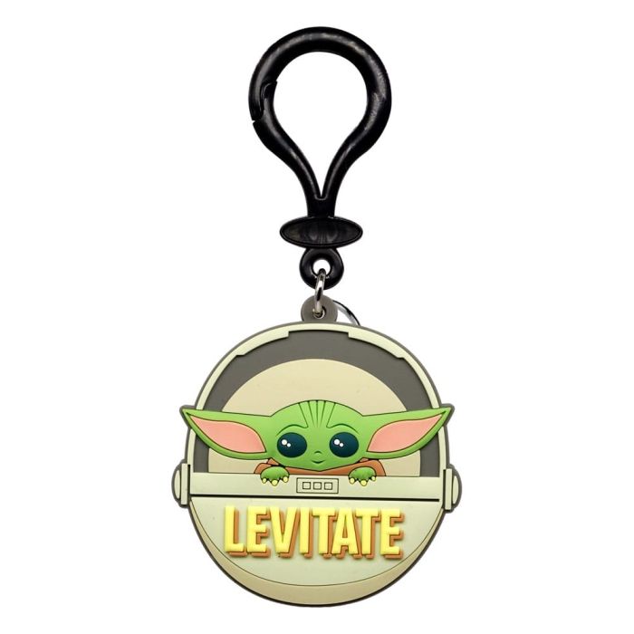 Star Wars Soft Touch PVC Bag Clip Baby Yoda Levitate