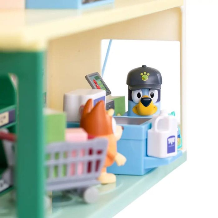 Bluey Mini Figure Playset Bluey Let's Play Chef Supermarket