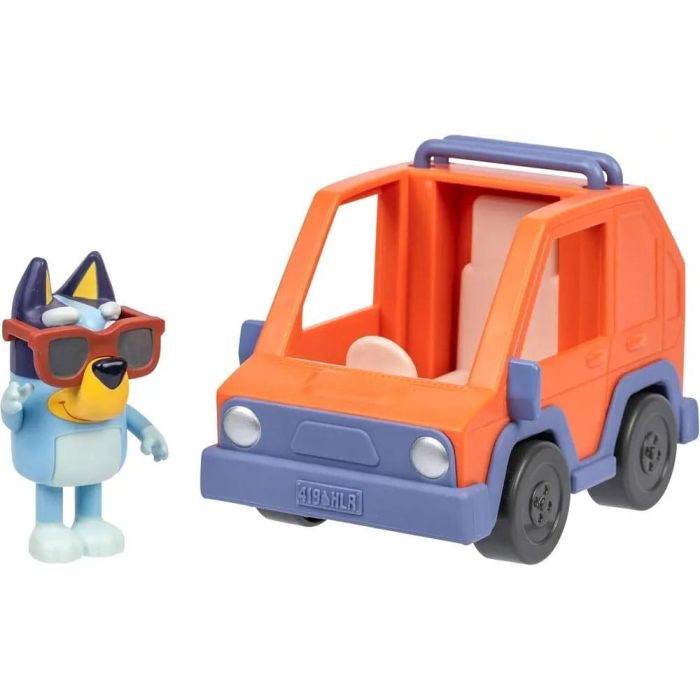 Bluey  Mini Figure Playset Bluey & 4WD Car