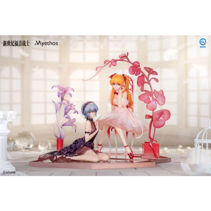 Evangelion PVC Statue 1/7 Rei Ayanami & Asuka Shikinami Langley: Whisper of Flower Ver. Set