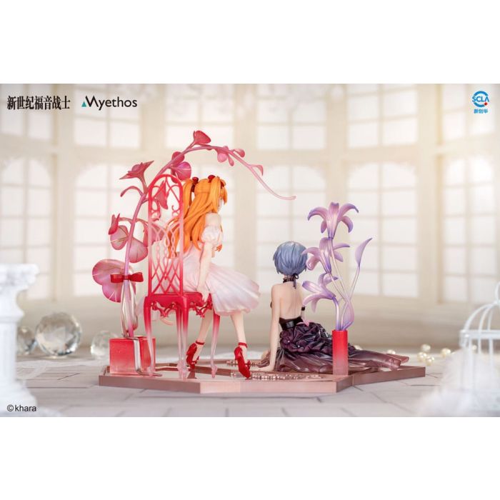 Evangelion PVC Statue 1/7 Rei Ayanami & Asuka Shikinami Langley: Whisper of Flower Ver. Set