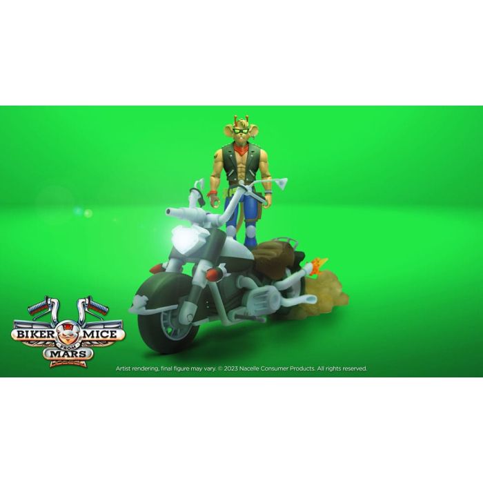 Biker Mice From Mars Vehicle Throttle's Martian Monster Bike 23 cm
