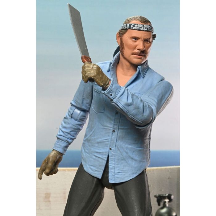 Jaws Action Figure Ultimate Sam Quint 50th Anniversary Figure 18 cm