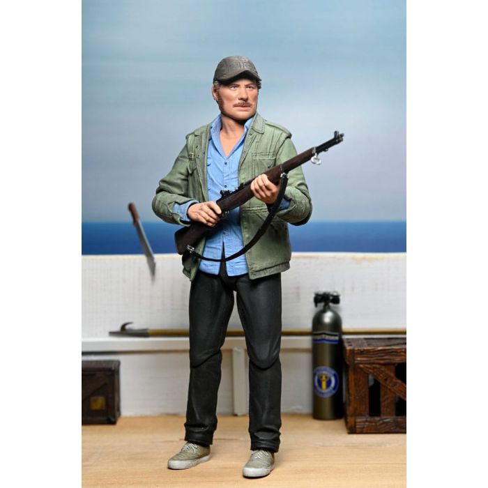 Jaws Action Figure Ultimate Sam Quint 50th Anniversary Figure 18 cm