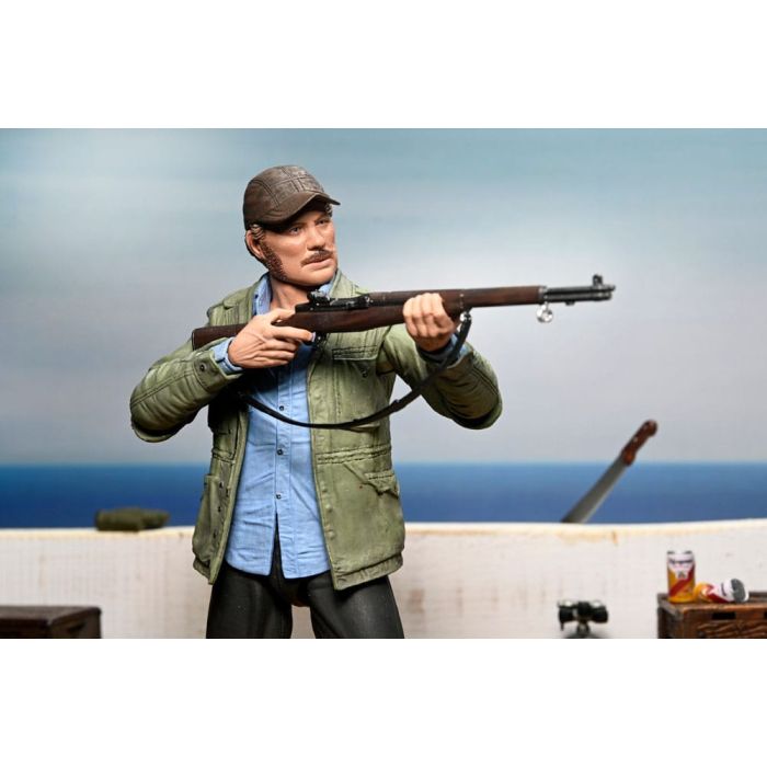 Jaws Action Figure Ultimate Sam Quint 50th Anniversary Figure 18 cm