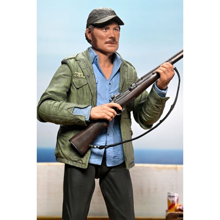 Jaws Action Figure Ultimate Sam Quint 50th Anniversary Figure 18 cm