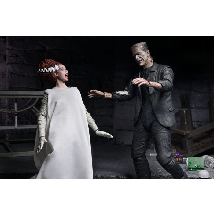 Universal Monsters Action Figures 2-Pack Bride of Frankenstein 90th Anniversary The Monster & His Mate 18 cm