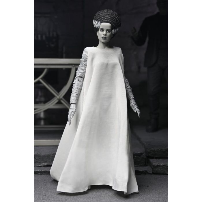 Universal Monsters 2-Pack Action Figure Bride of Frankenstein 90th Anniversary The Monster & His Mate (B&W) 18 cm