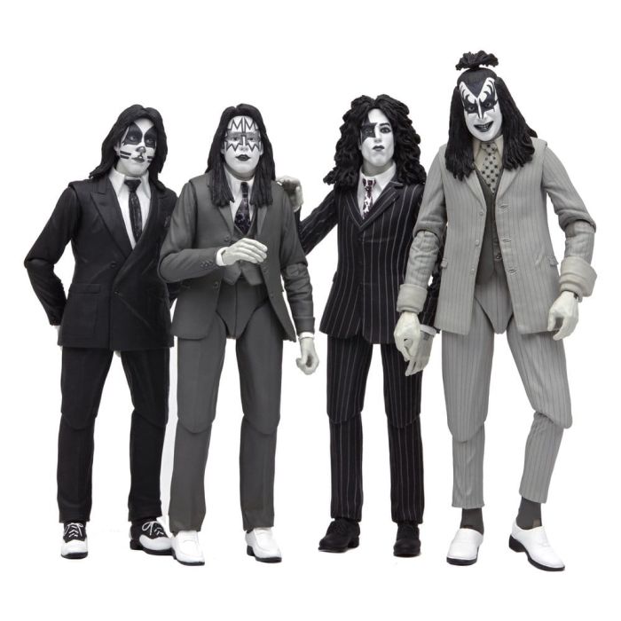 KISS Action Figures 4-Pack Dressed to Kill Album Cover 18 cm