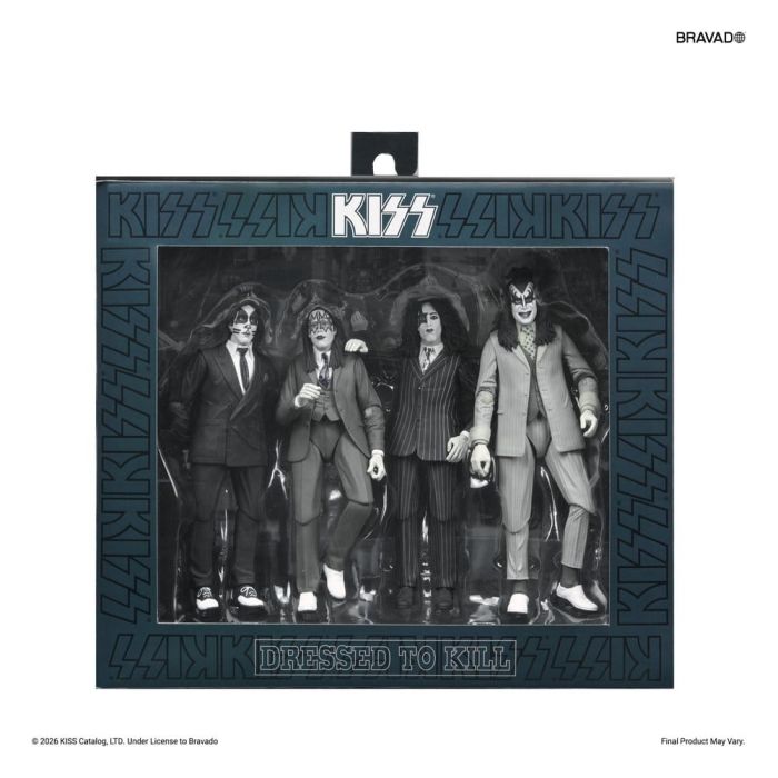 KISS Action Figures 4-Pack Dressed to Kill Album Cover 18 cm