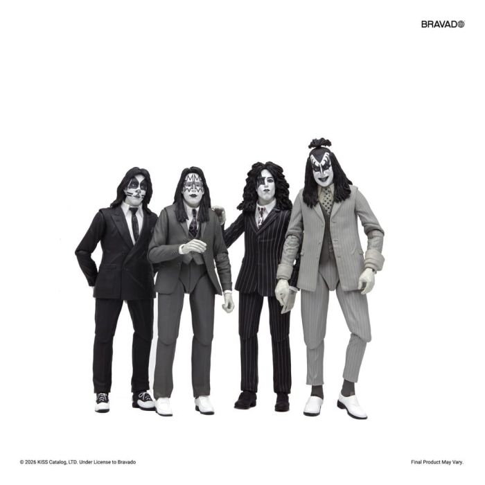 KISS Action Figures 4-Pack Dressed to Kill Album Cover 18 cm