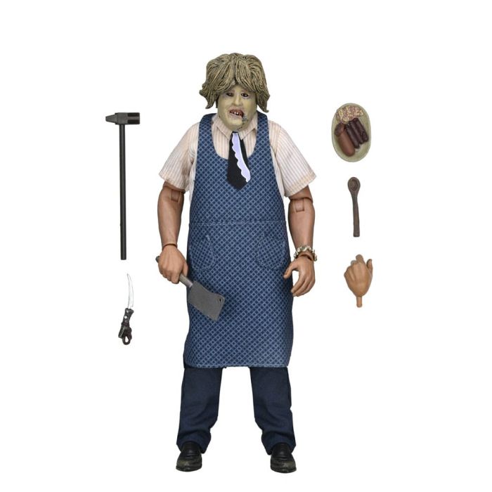 Texas Chainsaw Massacre Clothed Action Figure Leatherface with Old Lady Mask 20 cm
