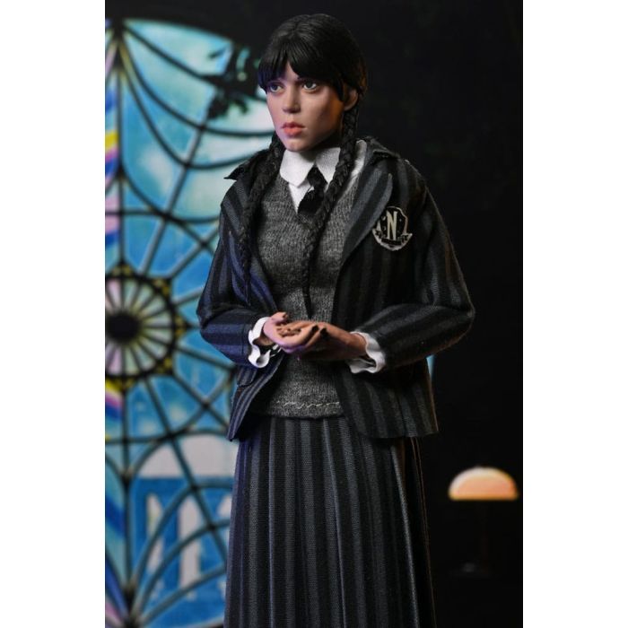 Wednesday Action Figures 2 Pack Wednesday Addams (Nevermore Uniform) and Enid 20 cm