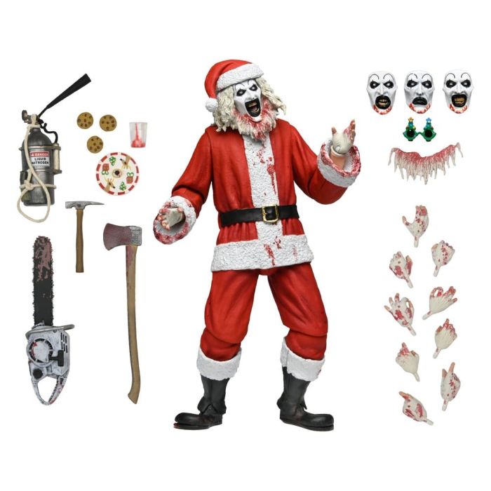Terrifier 3 Action Figure Ultimate Santa Suit Art the Clown (Bloody Version) 18 cm