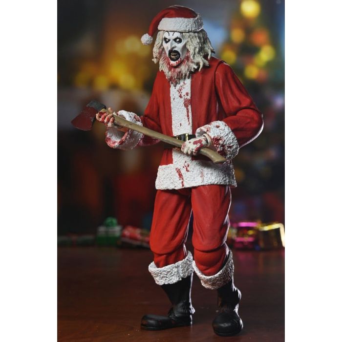 Terrifier 3 Action Figure Ultimate Santa Suit Art the Clown (Bloody Version) 18 cm