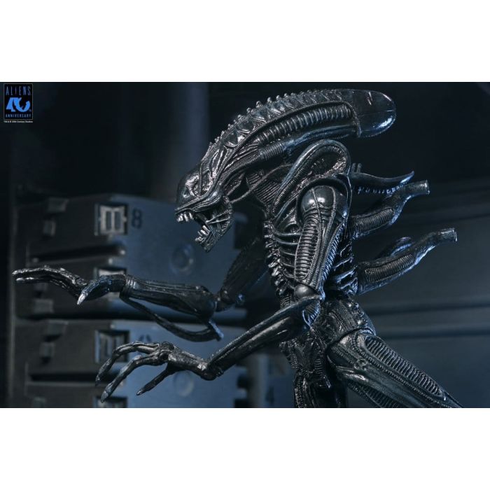 Aliens Ultimate Action Figure Warrior (1986) Xenomorph Black (40th Anniversary) 23 cm