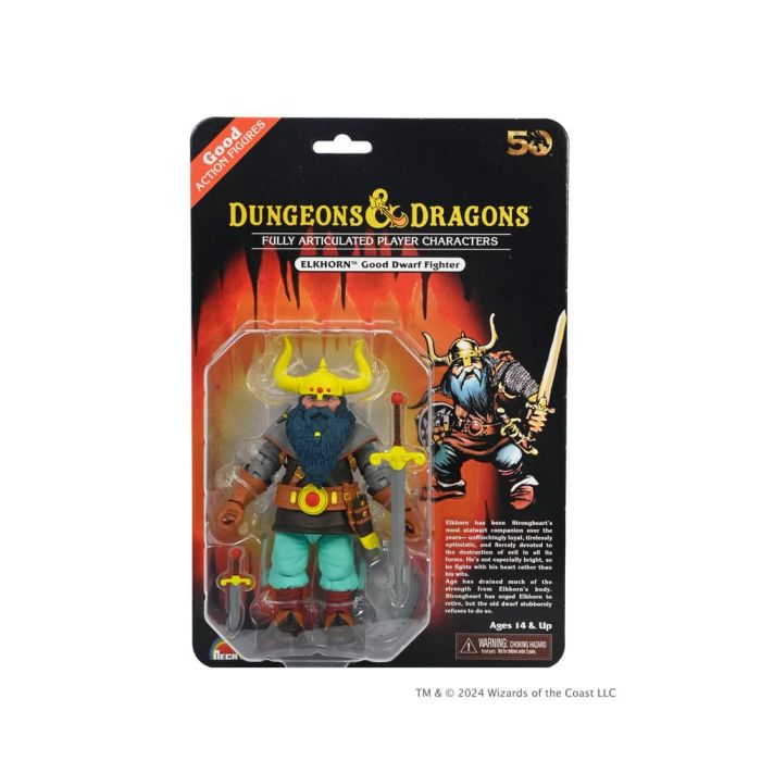 Dungeons and Dragons Scale Action Figure 50th Anniversary Elkhorn on Blister Card 18 cm