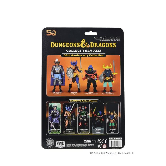 Dungeons and Dragons Scale Action Figure 50th Anniversary Elkhorn on Blister Card 18 cm