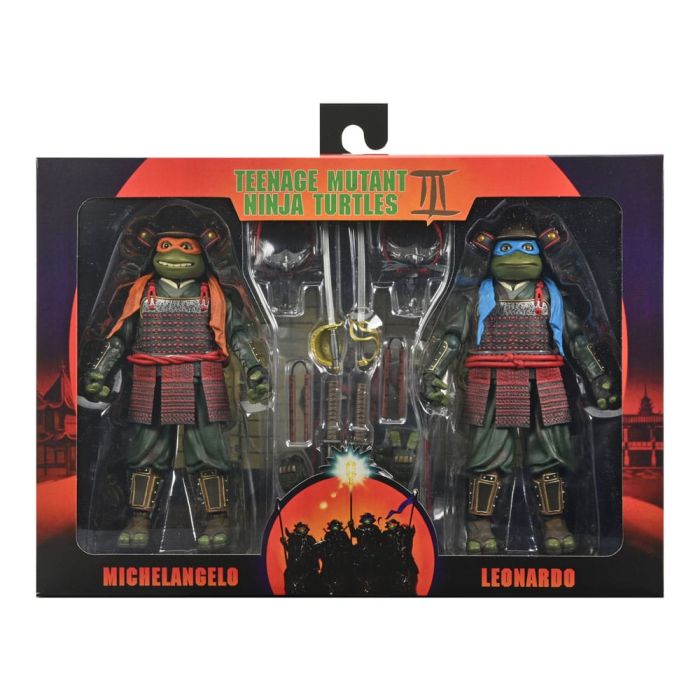 Teenage Mutant Ninja Turtles III Action Figure 2-Pack Leonardo & Michelangelo 18 cm