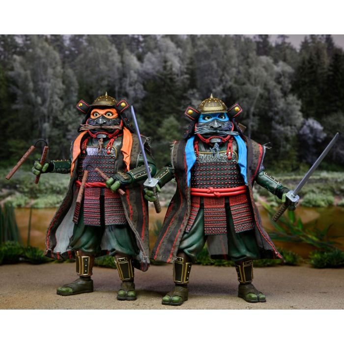 Teenage Mutant Ninja Turtles III Action Figure 2-Pack Leonardo & Michelangelo 18 cm