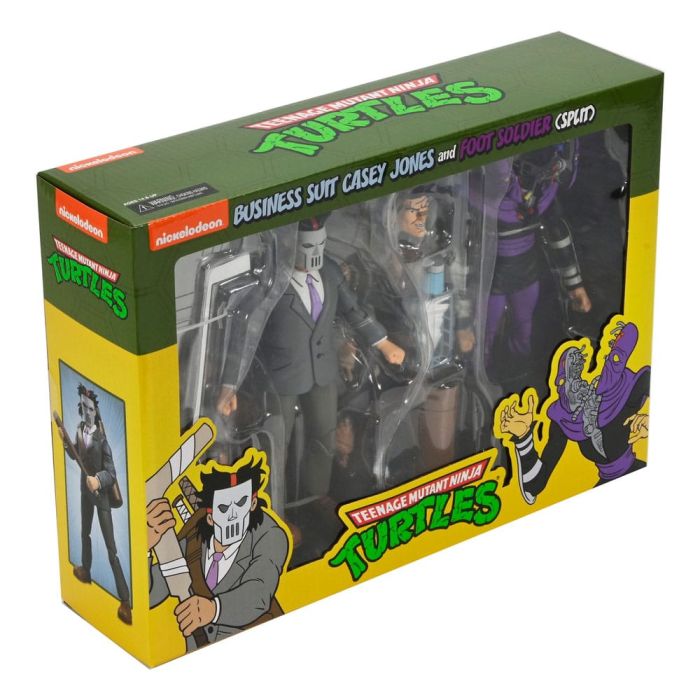 Teenage Mutant Ninja Turtles (Cartoon) Action Figure 2 Pack Business Suit Casey Jones & Split Foot Soldier 18 cm     