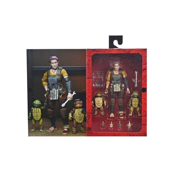 Teenage Mutant Ninja Turtles (The Last Ronin The Lost Years) Action Figure Grammy April with Baby Yi & Moja 18 cm 