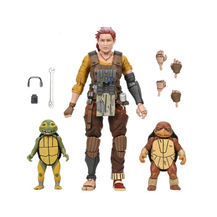 Teenage Mutant Ninja Turtles (The Last Ronin The Lost Years) Action Figure Grammy April with Baby Yi & Moja 18 cm 