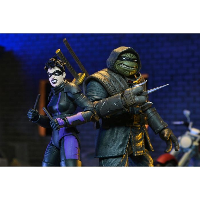 Teenage Mutant Ninja Turtles (The Last Ronin The Lost Years) Action Figure Casey Marie with Last Ronin Motorcycle 18 cm
