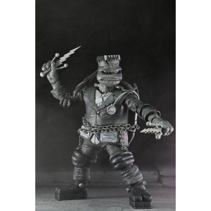 Universal Monsters x Teenage Mutant Ninja Turtles Action Figures 4-Pack Turtles Black & White 18 cm