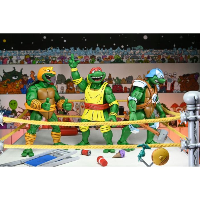 Teenage Mutant Ninja Turtles (Archie Comics) Action Figures 4-Pack Stump Wrestling Turtles 18 cm