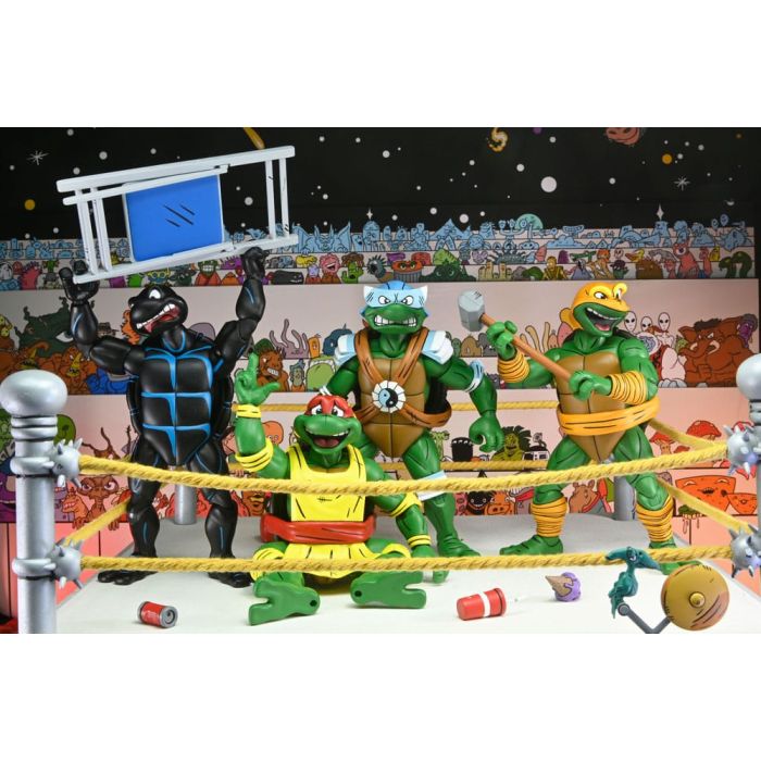 Teenage Mutant Ninja Turtles (Archie Comics) Action Figures 4-Pack Stump Wrestling Turtles 18 cm