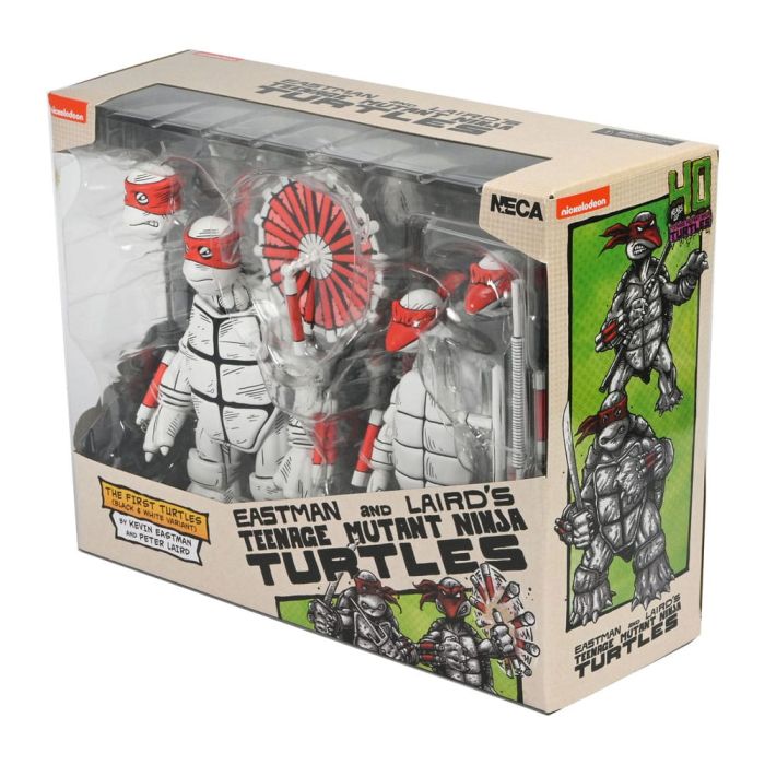 Teenage Mutant Ninja Turtles (Mirage Comics) Action Figures 2-Pack Black and White First Turtles 18 cm 