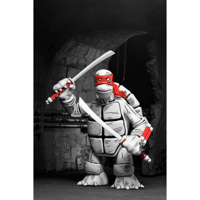 Teenage Mutant Ninja Turtles (Mirage Comics) Action Figures 2-Pack Black and White First Turtles 18 cm 