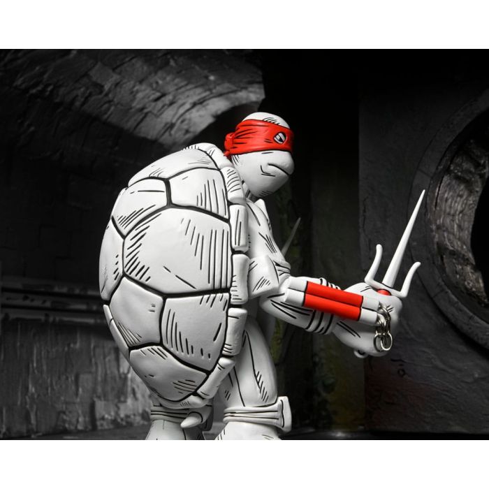 Teenage Mutant Ninja Turtles (Mirage Comics) Action Figures 2-Pack Black and White First Turtles 18 cm 