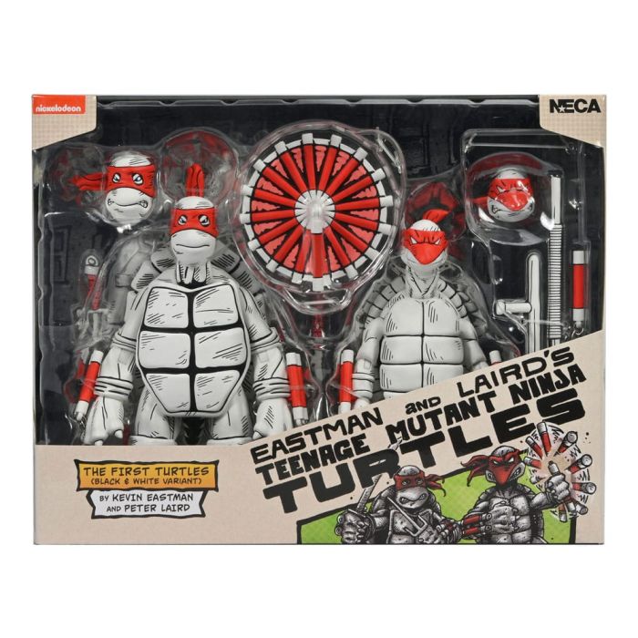 Teenage Mutant Ninja Turtles (Mirage Comics) Action Figures 2-Pack Black and White First Turtles 18 cm 