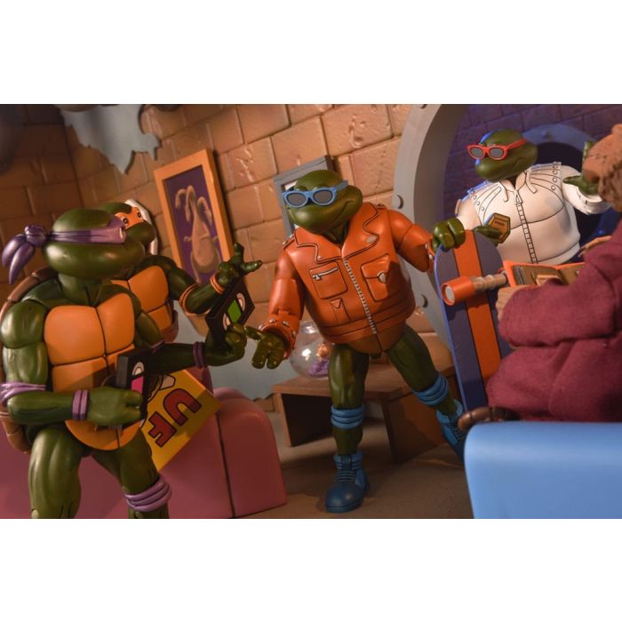 Teenage Mutant Ninja Turtles (Cartoon) Action Figure Punk Leo and Punk Raph 2 Pack 18 cm        