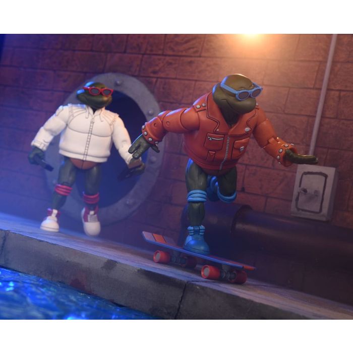 Teenage Mutant Ninja Turtles (Cartoon) Action Figure Punk Leo and Punk Raph 2 Pack 18 cm        