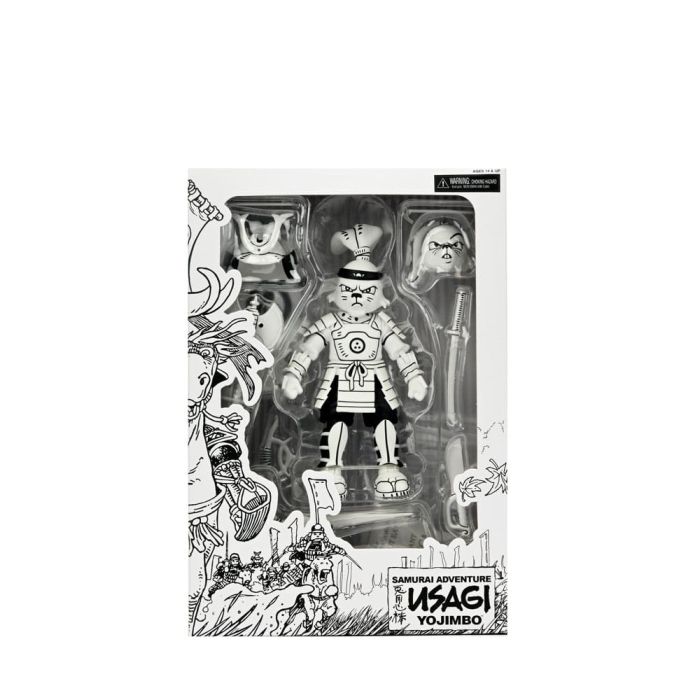 Usagi Yojimbo Action Figure Samurai Usagi Yojimbo Black & White Figure 18 cm